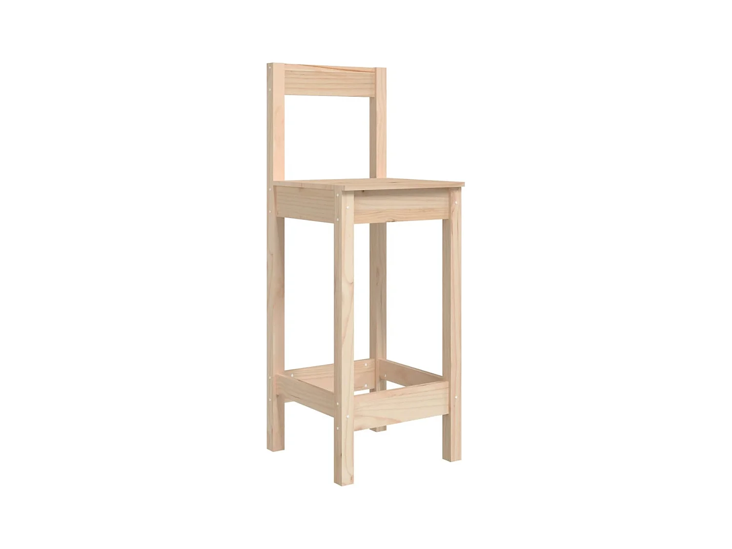 Chaises de bar lot de 2 40x41,5x112 cm bois de pin solide