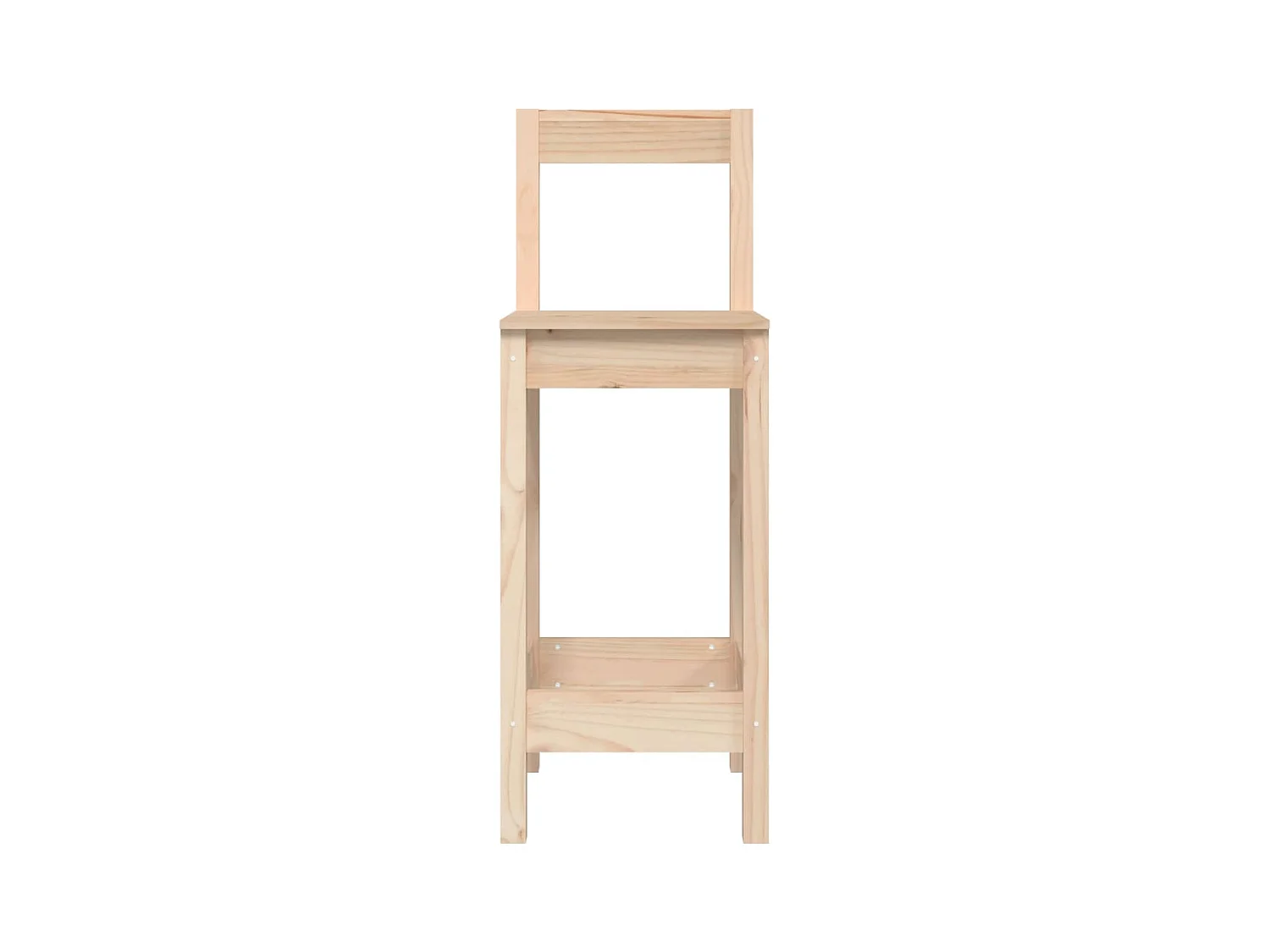 Chaises de bar lot de 2 40x41,5x112 cm bois de pin solide