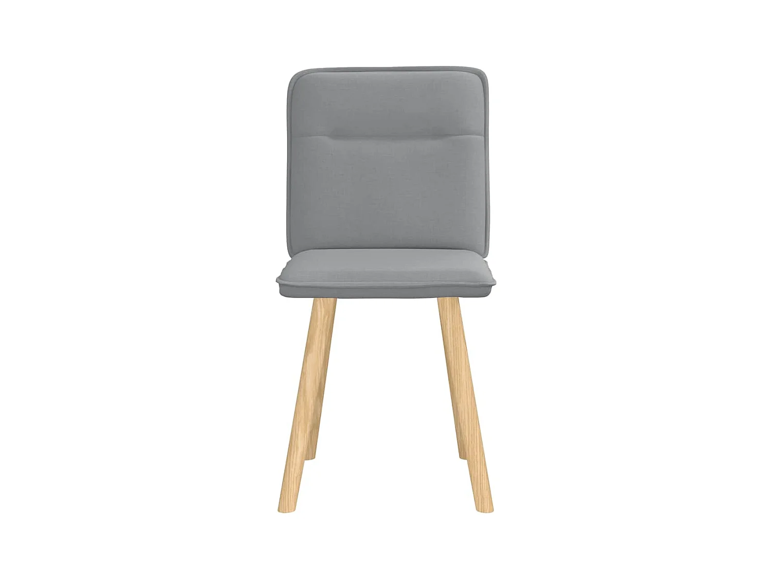 Eetkamerstoelen set van 2 lichtgrijze stof