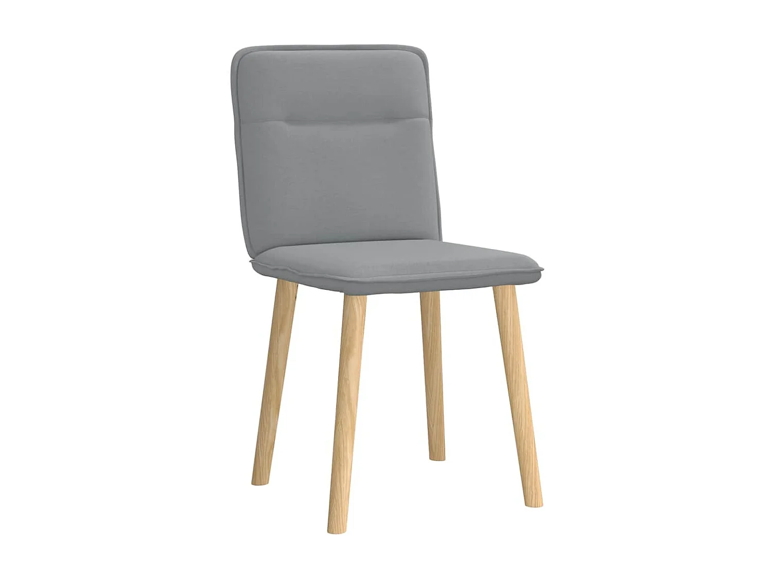 Chaises à manger lot de 2 gris clair tissu