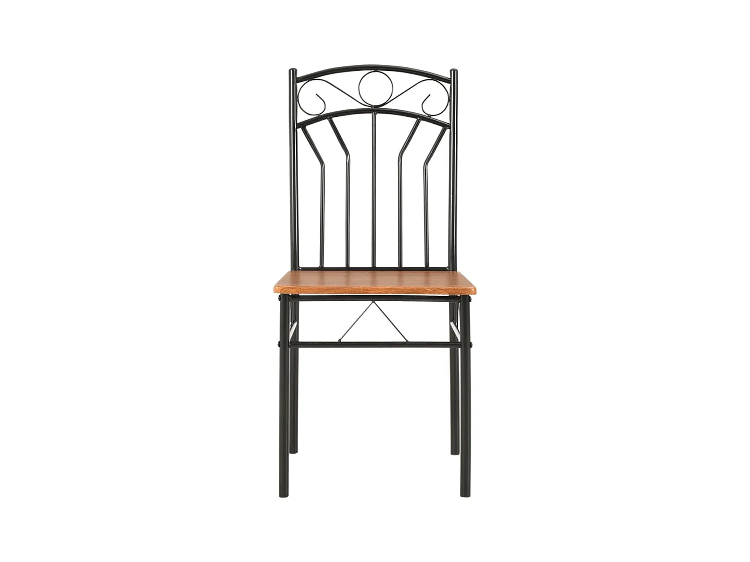 Juego de 6 sillas de comedor de MDF marrón