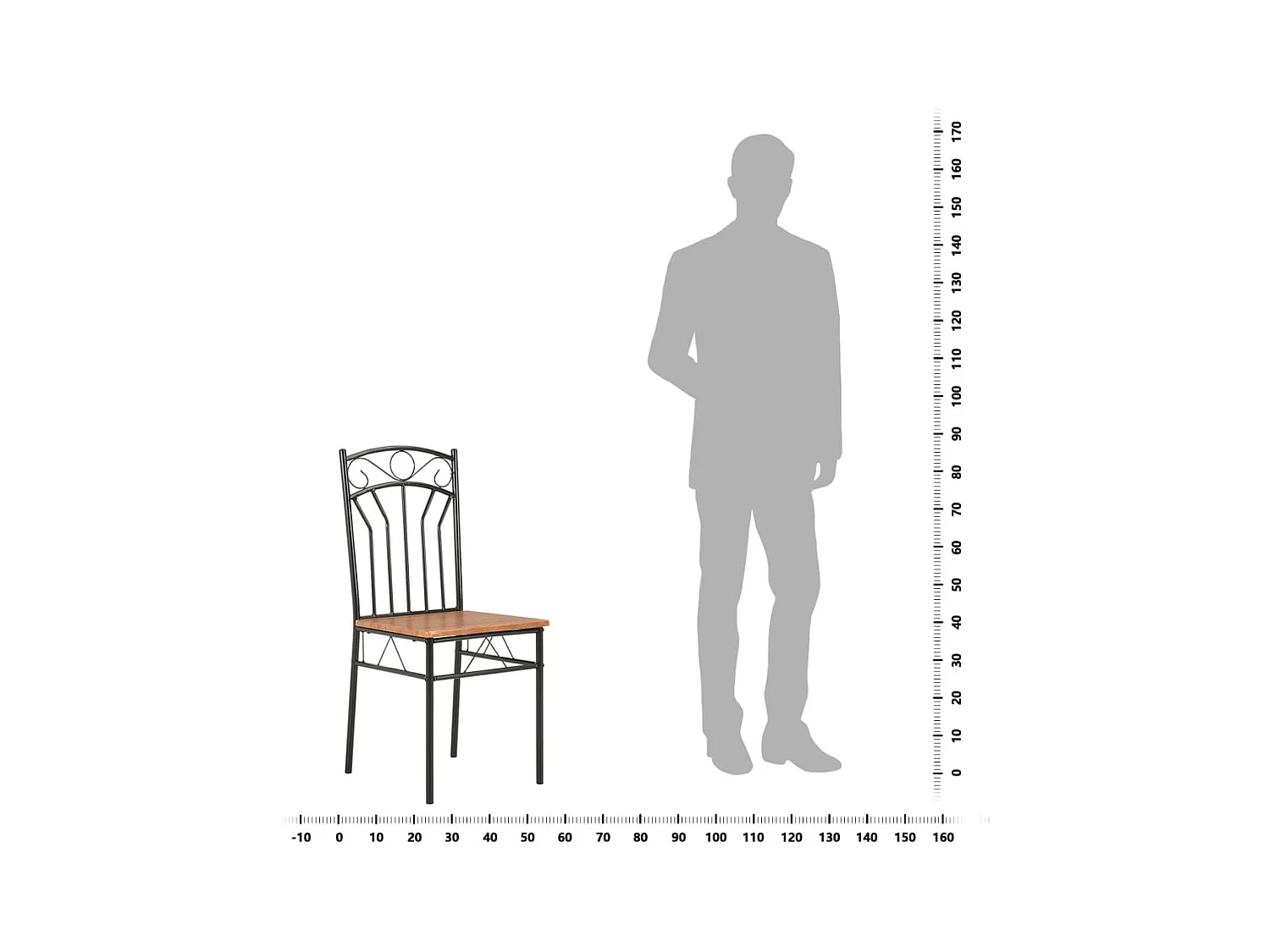 Eetkamerstoelen set van 6 bruin MDF