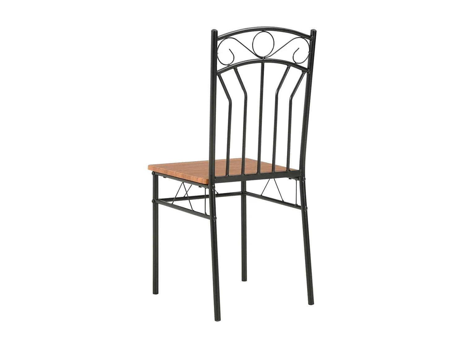 Juego de 6 sillas de comedor de MDF marrón