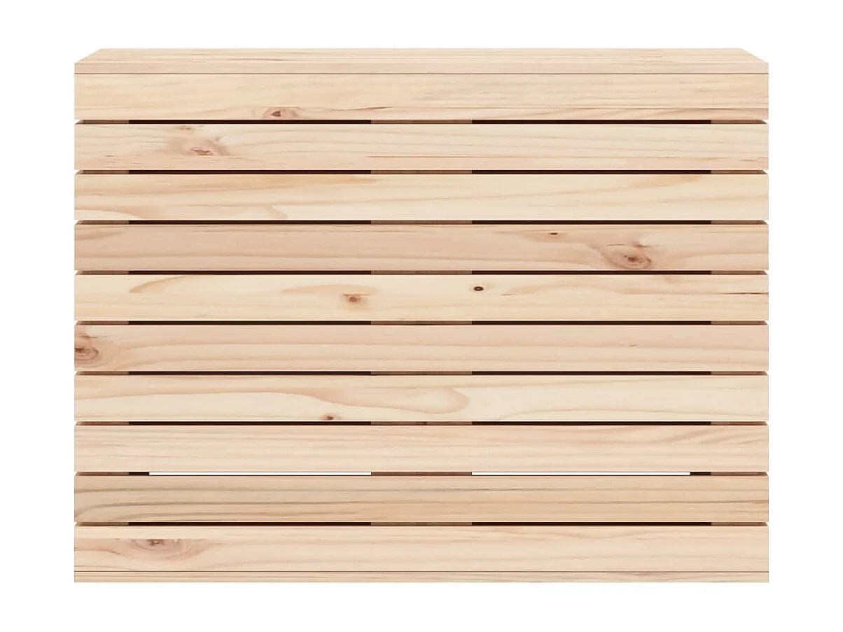 Panier à linge 88,5x44x66 cm bois massif de pin