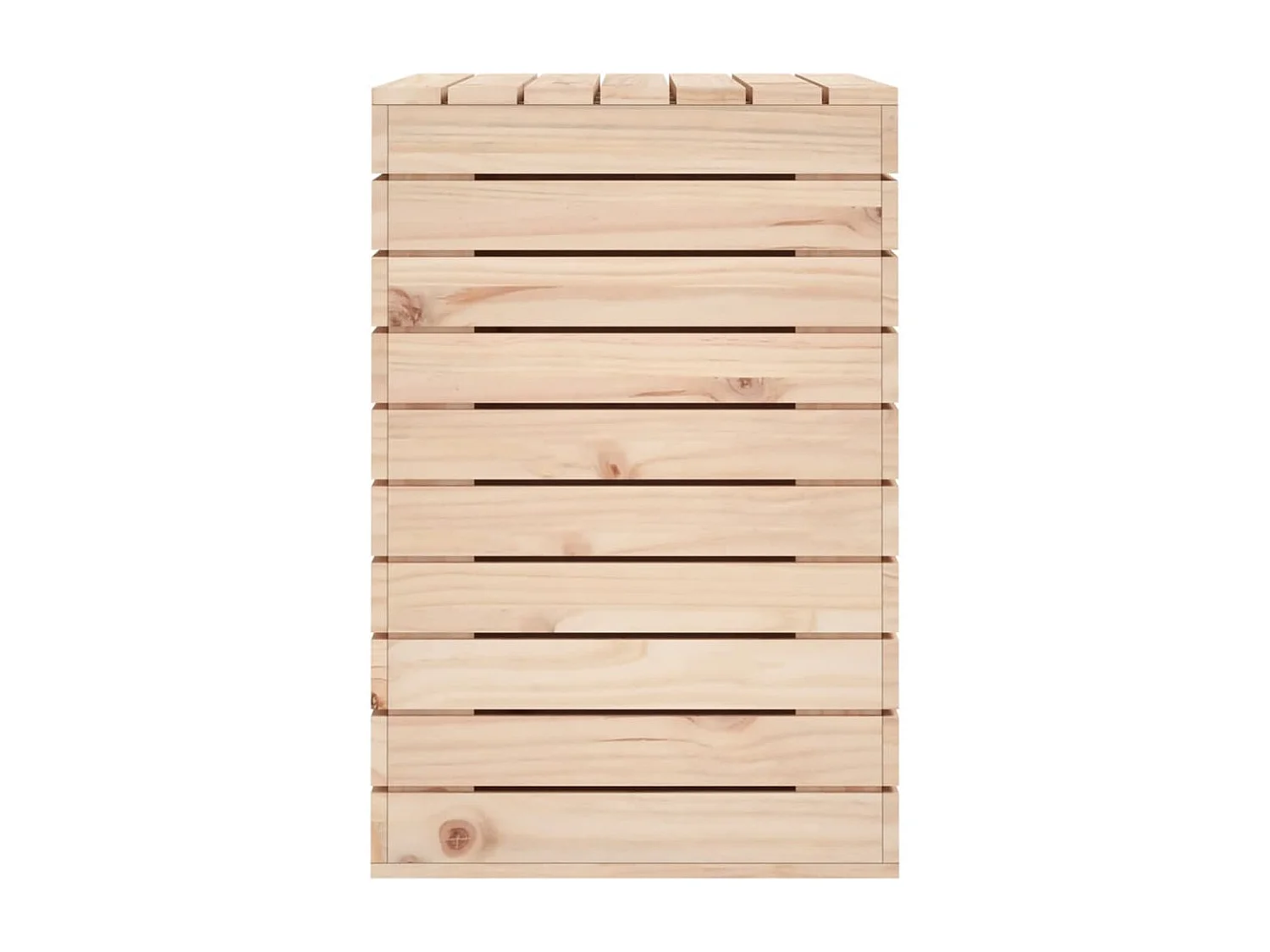 Panier à linge 88,5x44x66 cm bois massif de pin