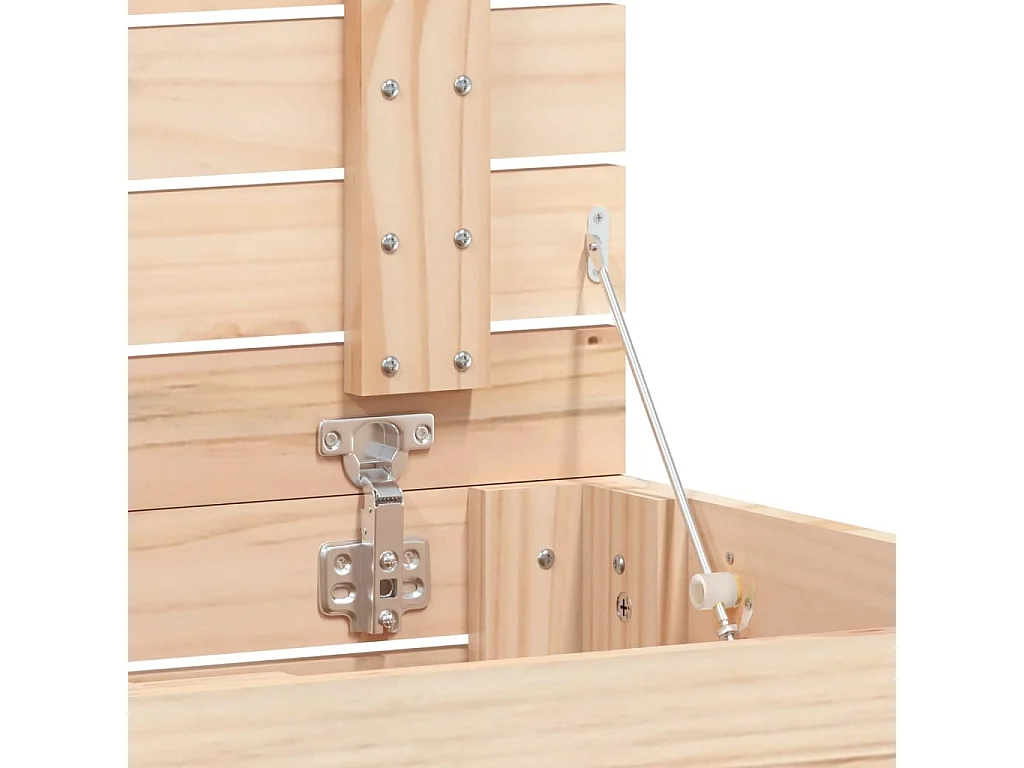 Panier à linge 88,5x44x66 cm bois massif de pin