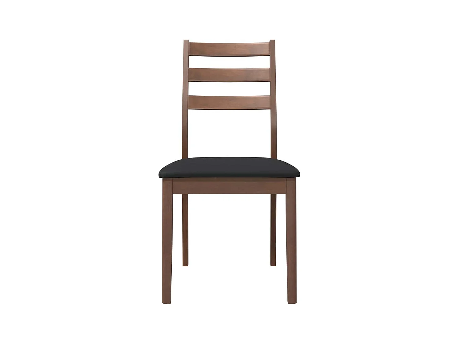 Chaises à manger coussins 2 pcs marron bois massif caoutchouc