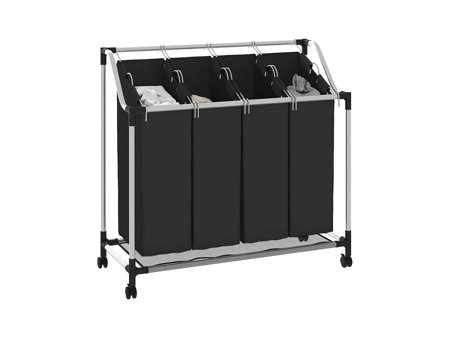 Trieuse à linge avec 4 sacs gris