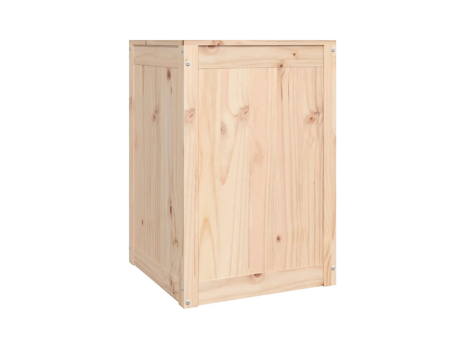 Boîte à linge 44x44x66 cm Bois massif de pin