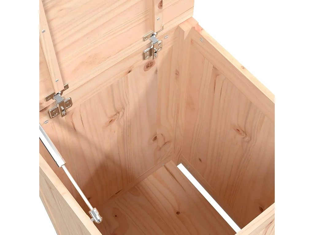 Boîte à linge 44x44x66 cm Bois massif de pin