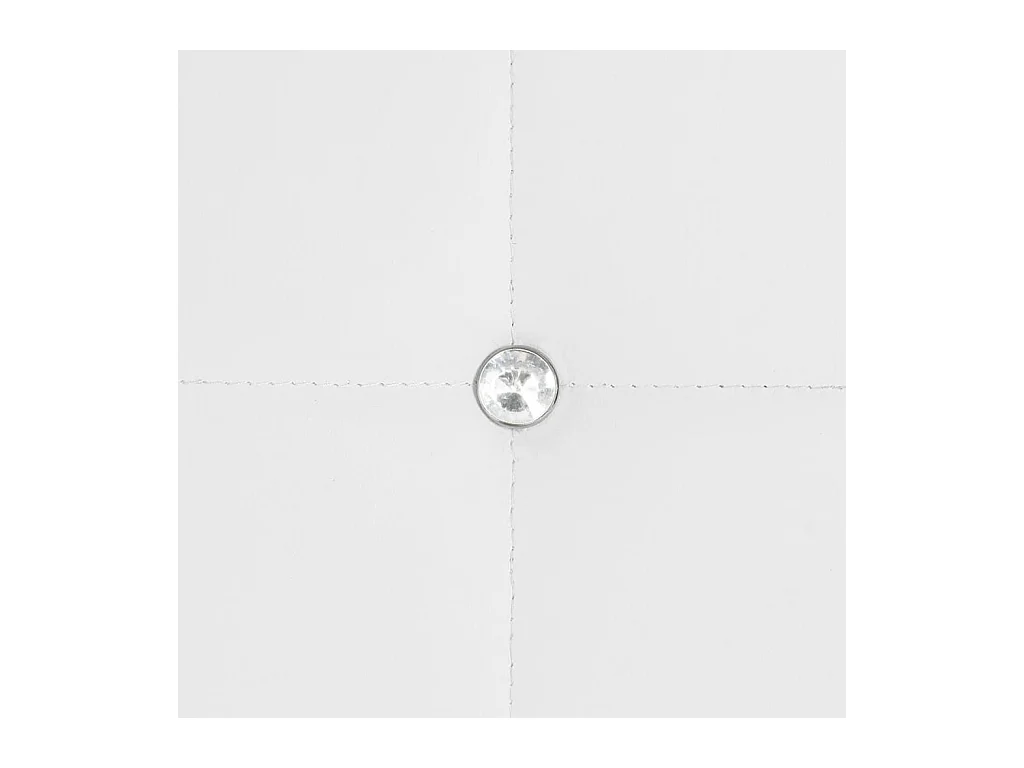 Juego de 2 sillas de comedor de piel sintética blanca