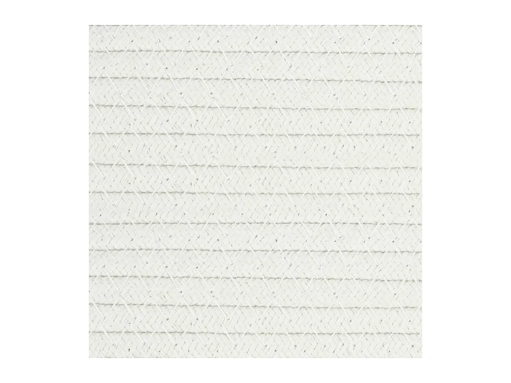 Panier à linge gris et blanc Ø60x36 cm coton