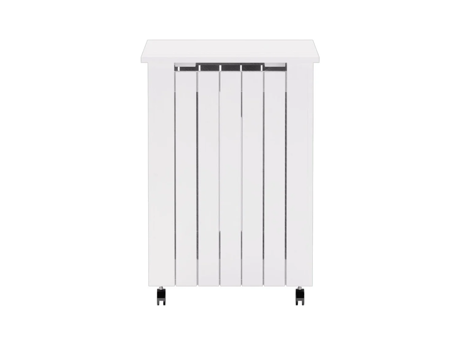 Panier à linge et roulettes RANA 45x45x64 cm bois massif de pin