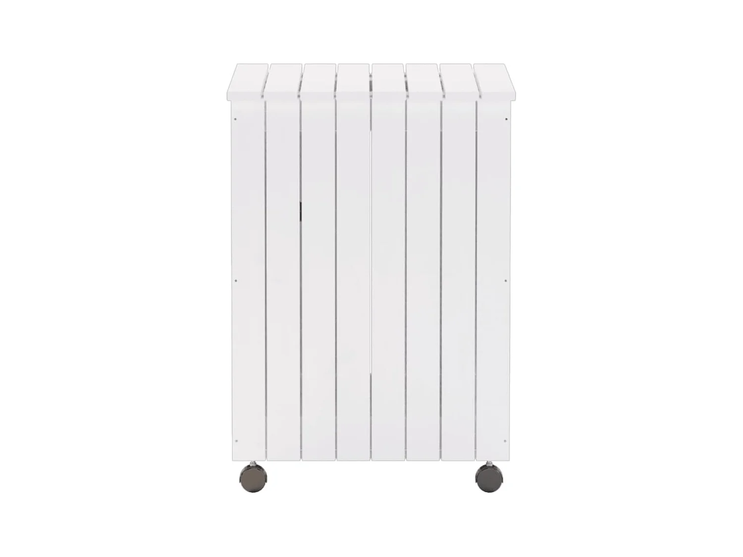 Panier à linge et roulettes RANA 45x45x64 cm bois massif de pin