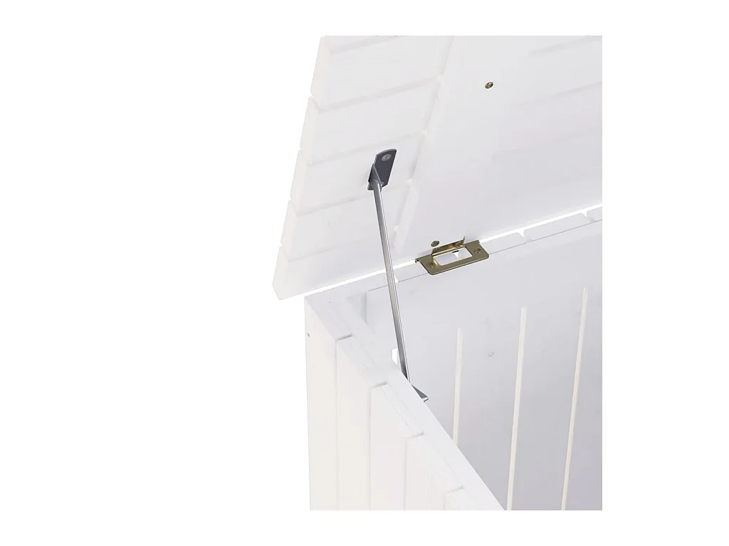 Panier à linge et roulettes RANA 45x45x64 cm bois massif de pin