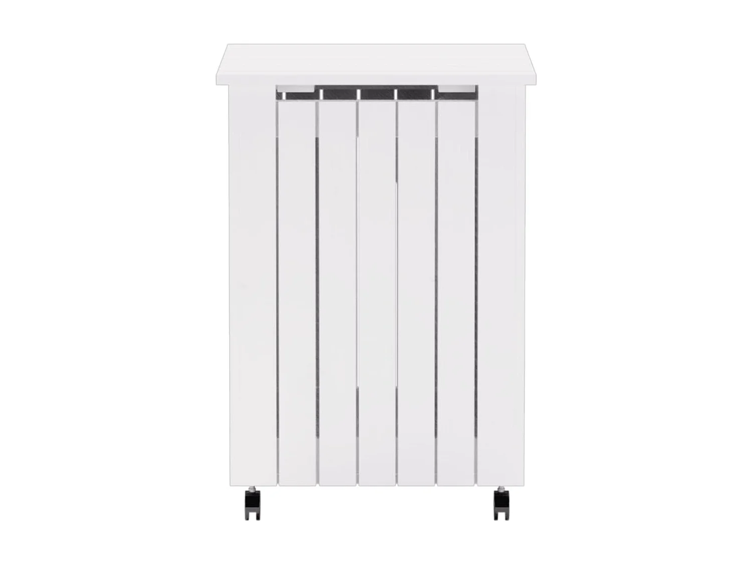 Panier à linge et roulettes RANA 45x45x64 cm bois massif de pin