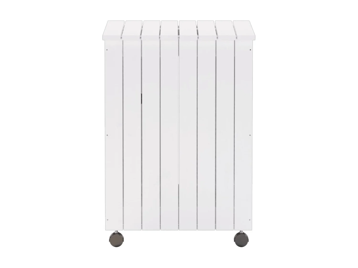 Panier à linge et roulettes RANA 45x45x64 cm bois massif de pin