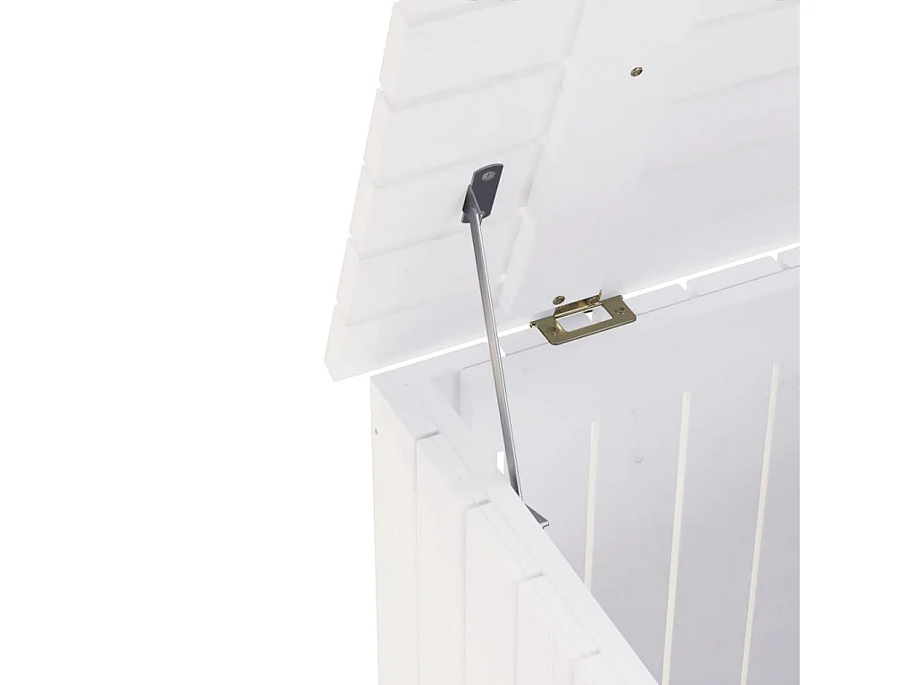 Panier à linge et roulettes RANA 45x45x64 cm bois massif de pin