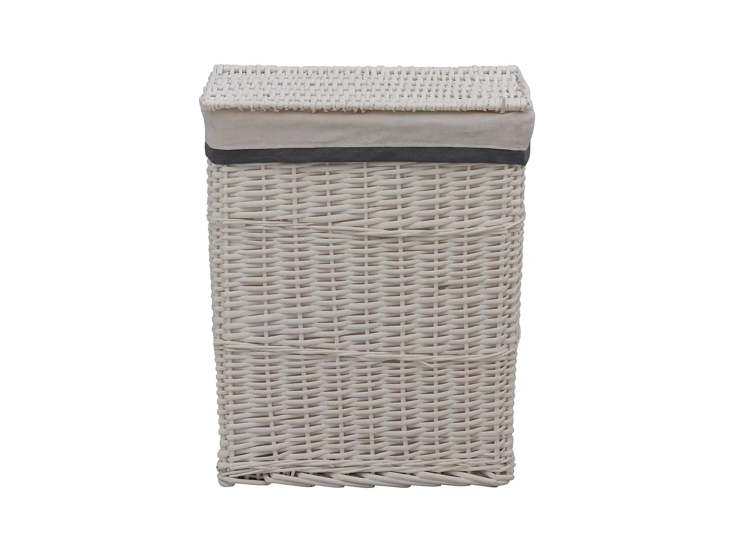 Panier à linge Blanc Saule