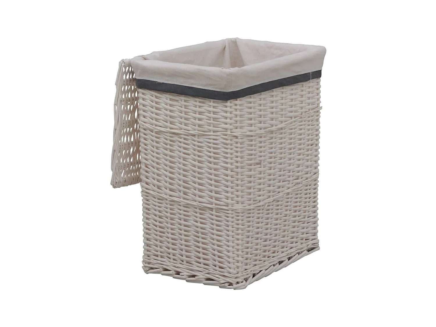 Panier à linge Blanc Saule