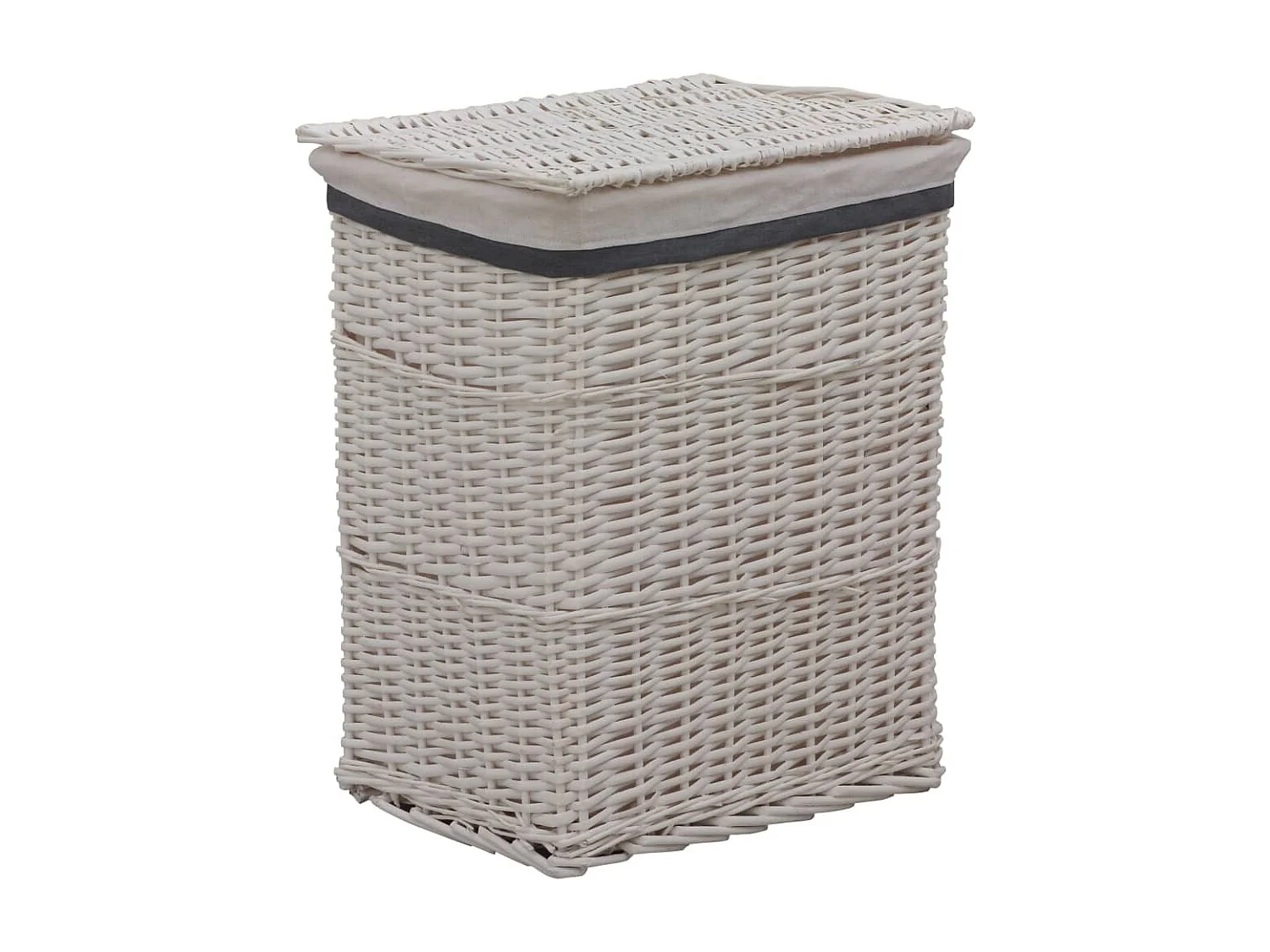 Panier à linge Blanc Saule