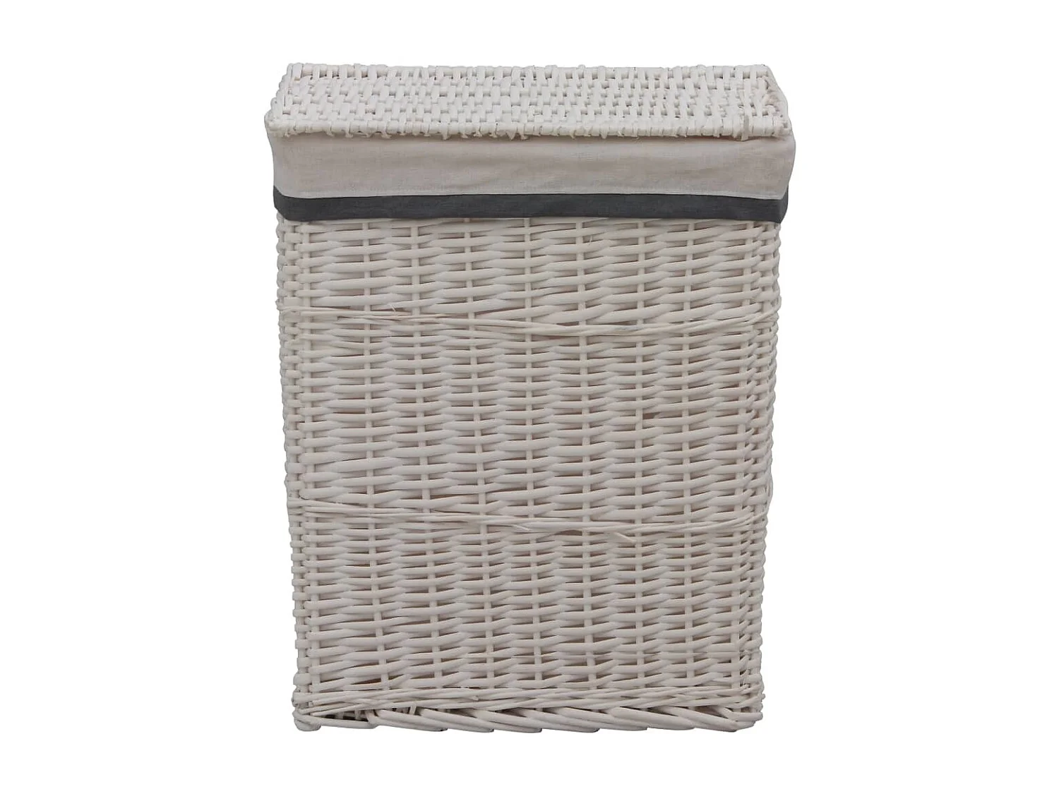 Panier à linge Blanc Saule