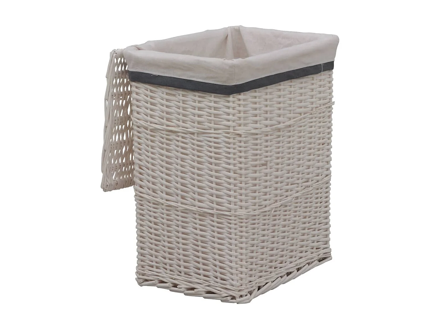 Panier à linge Blanc Saule