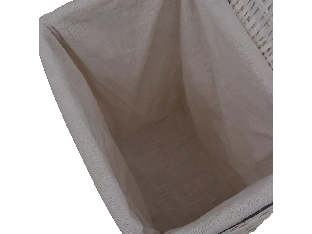 Panier à linge Blanc Saule