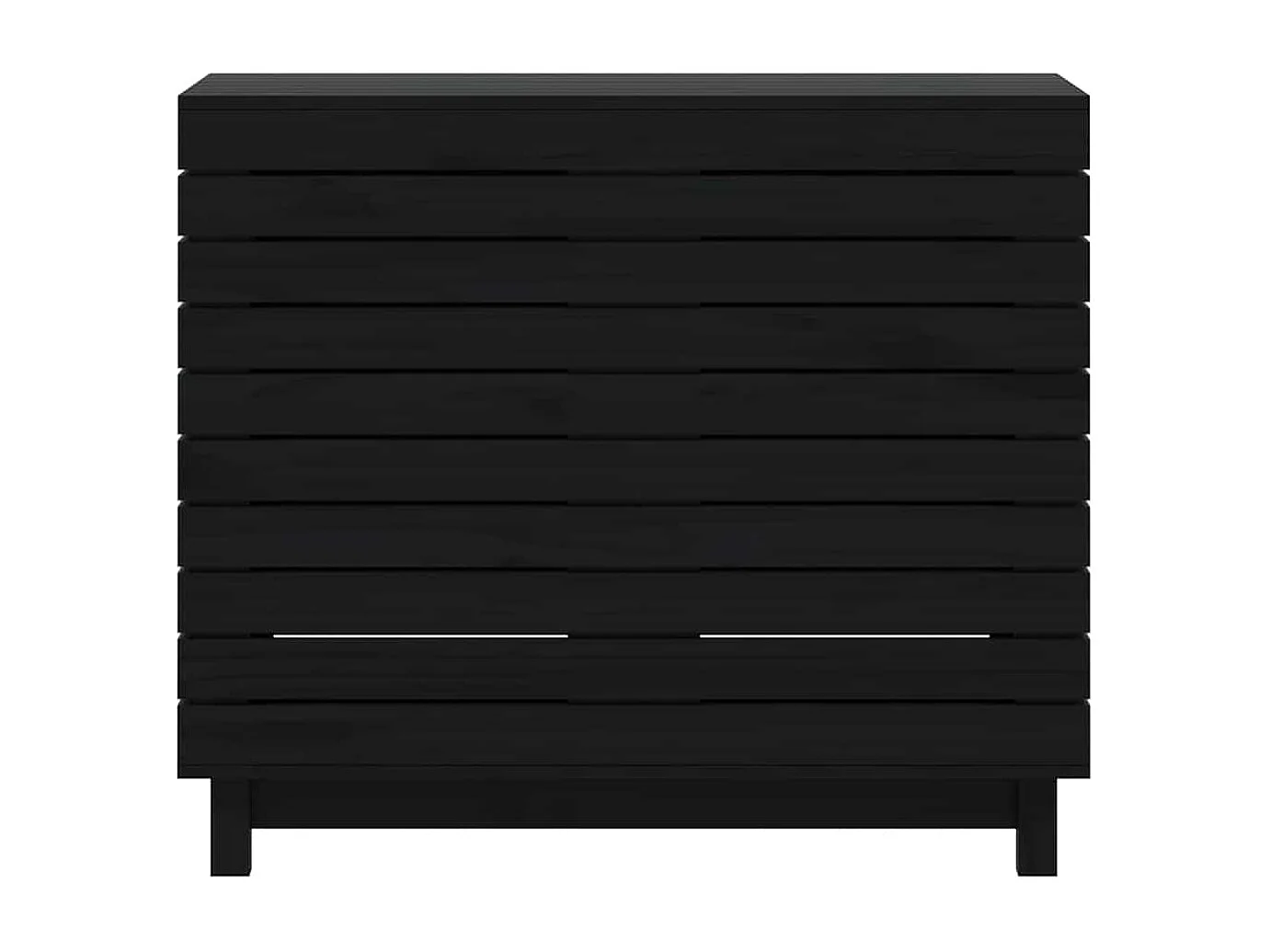 Panier à linge 88,5x44x76 cm bois massif de pin