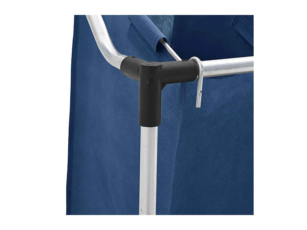 Trieuse à linge avec 3 sacs Bleu Acier