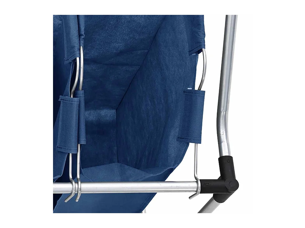 Trieuse à linge avec 3 sacs Bleu Acier