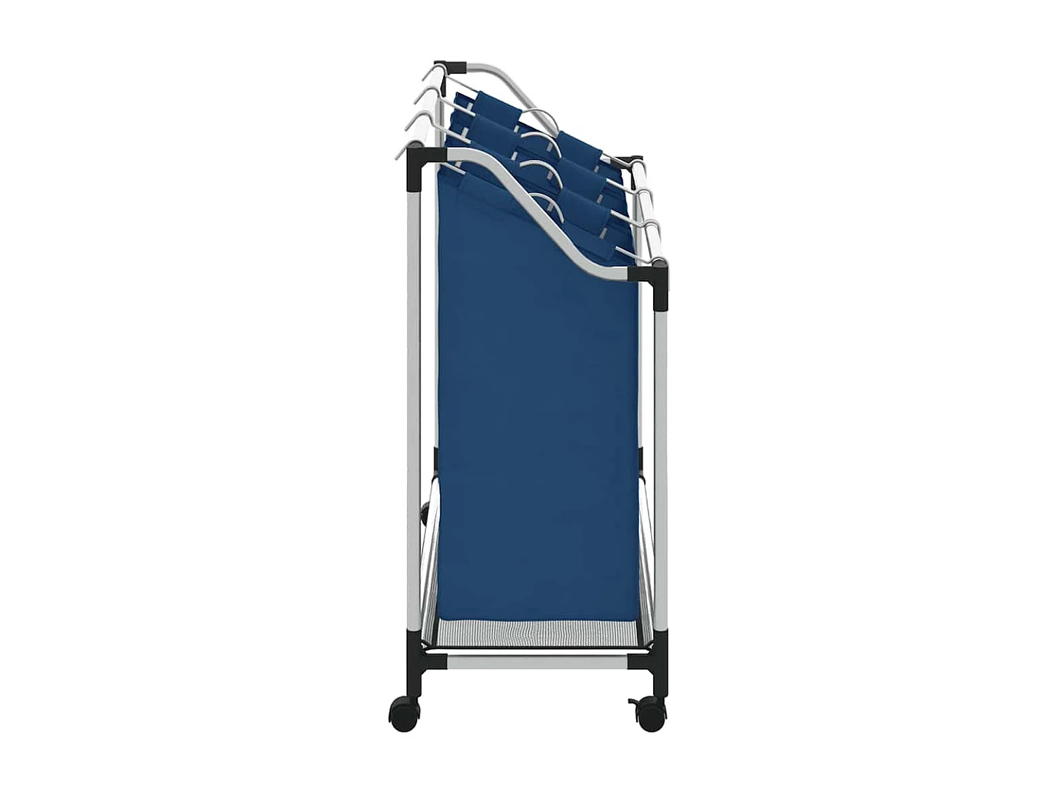 Trieuse à linge avec 3 sacs Bleu Acier