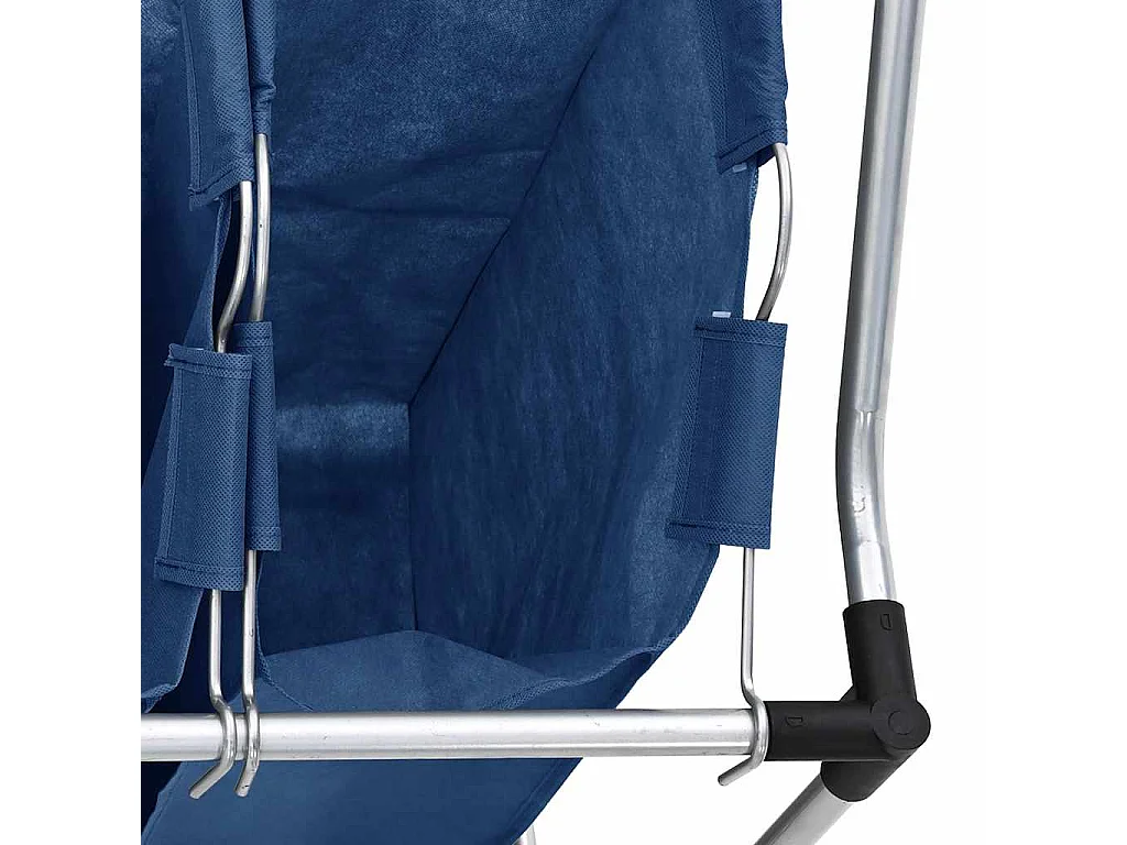 Trieuse à linge avec 3 sacs Bleu Acier