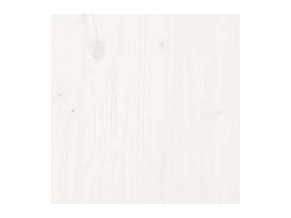 Panier à linge blanc 88,5x44x76 cm Bois massif de pin