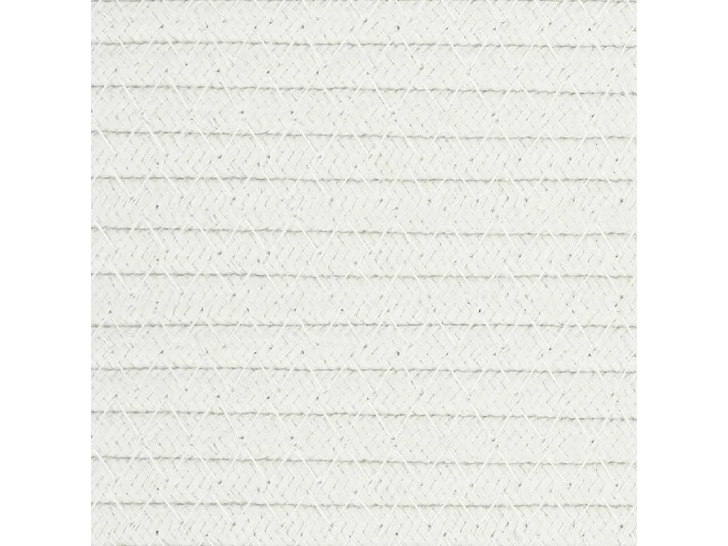 Panier à linge marron et blanc Ø55x36 cm coton