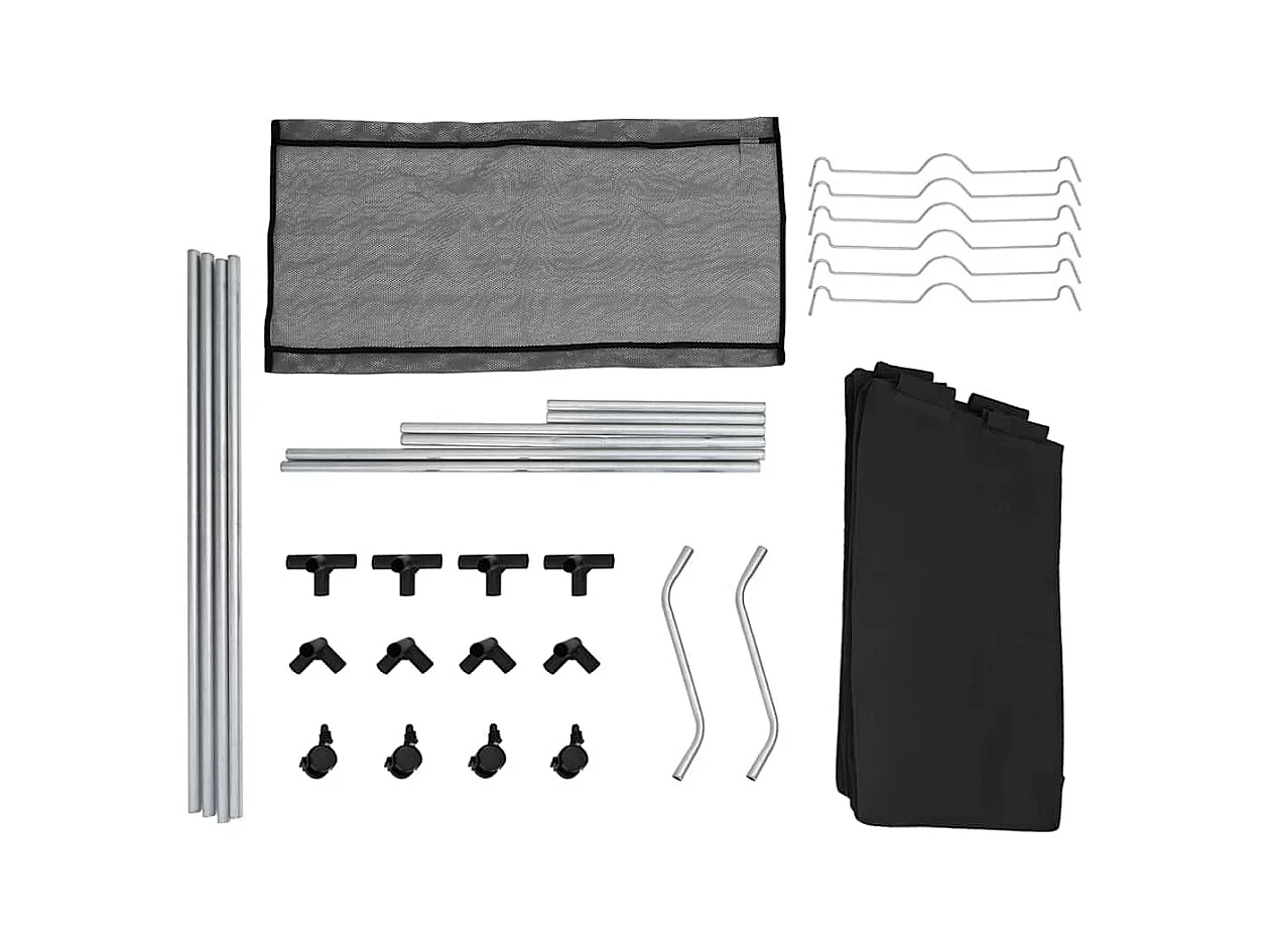 Wassorteerder met 3 zakken Zwart Staal