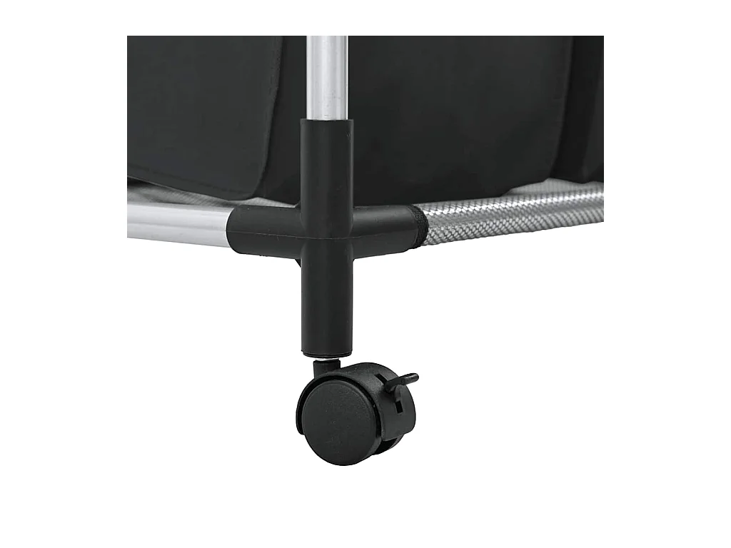 Wassorteerder met 3 zakken Zwart Staal