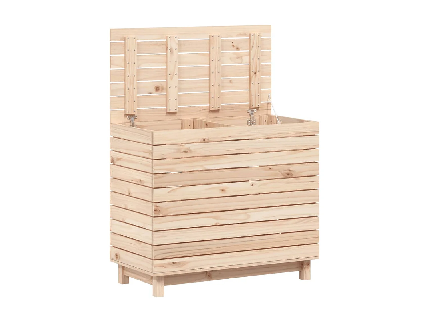 Panier à linge 88,5x44x76 cm bois massif de pin