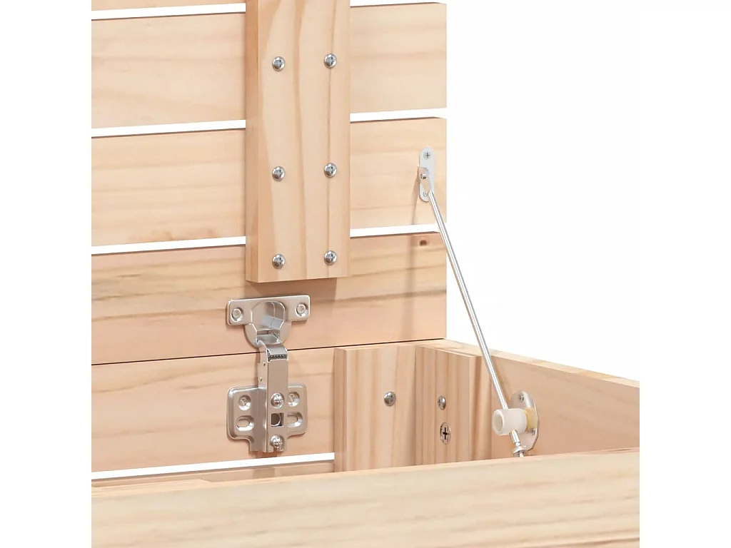 Panier à linge 88,5x44x76 cm bois massif de pin