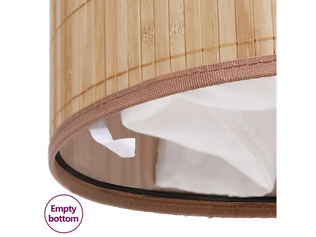 Panier à linge ovale Bambou naturel