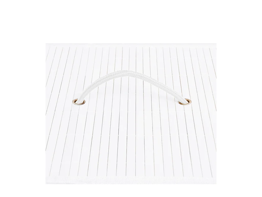 Wasmand met één vak wit bamboe 83 L