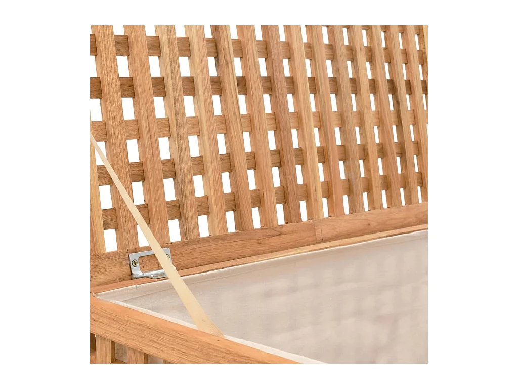 Coffre de blanchisserie 77,5x37,5x46,5 cm Bois massif de noyer