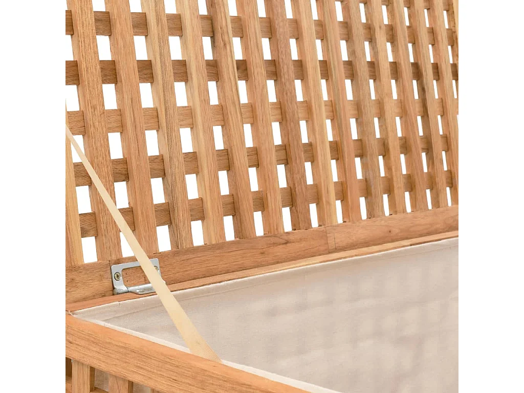 Coffre de blanchisserie 77,5x37,5x46,5 cm Bois massif de noyer