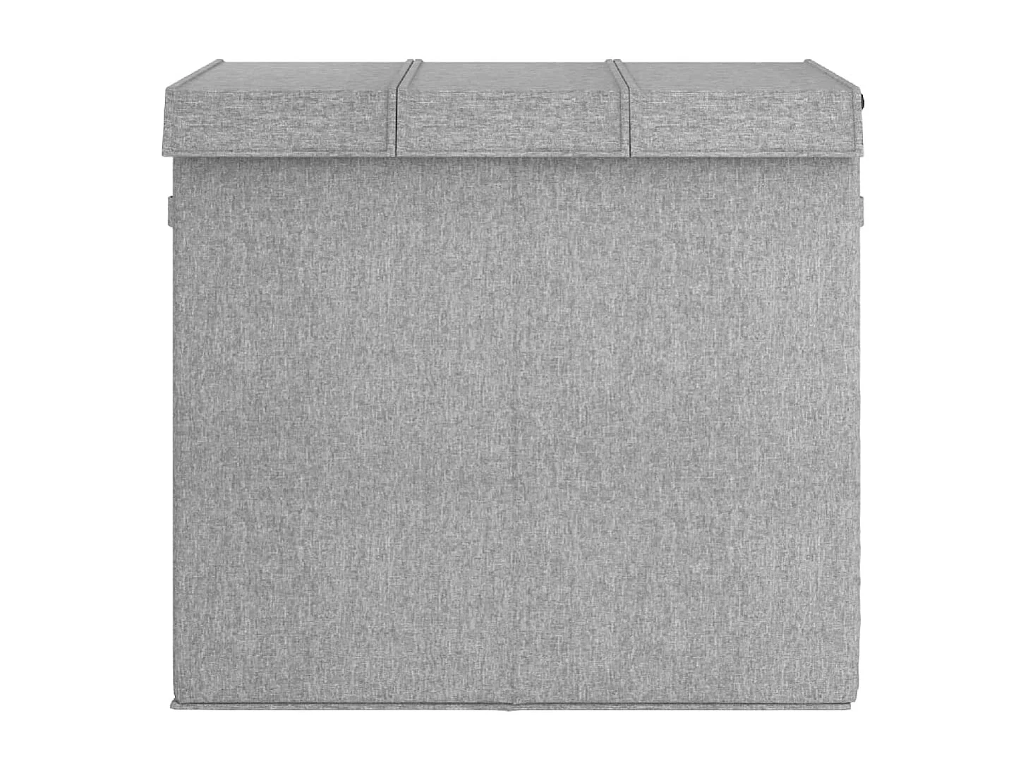 Panier à linge pliable Gris 64,5x34,5x59 cm Tissu en faux lin