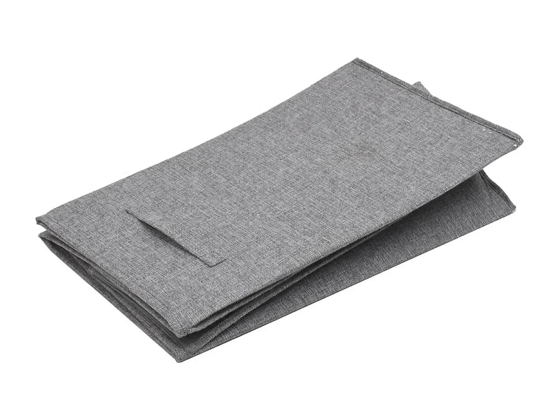 Panier à linge pliable Gris 64,5x34,5x59 cm Tissu en faux lin