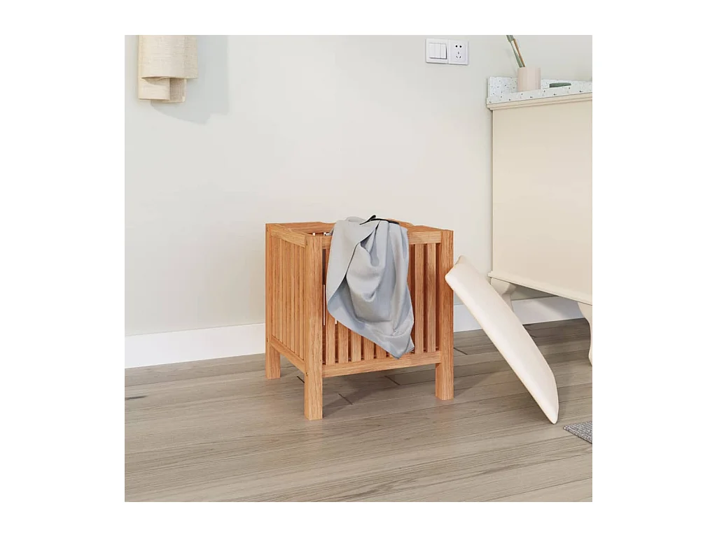 Tabouret de salle de bain 40,5x40x52 cm Bois massif de noyer