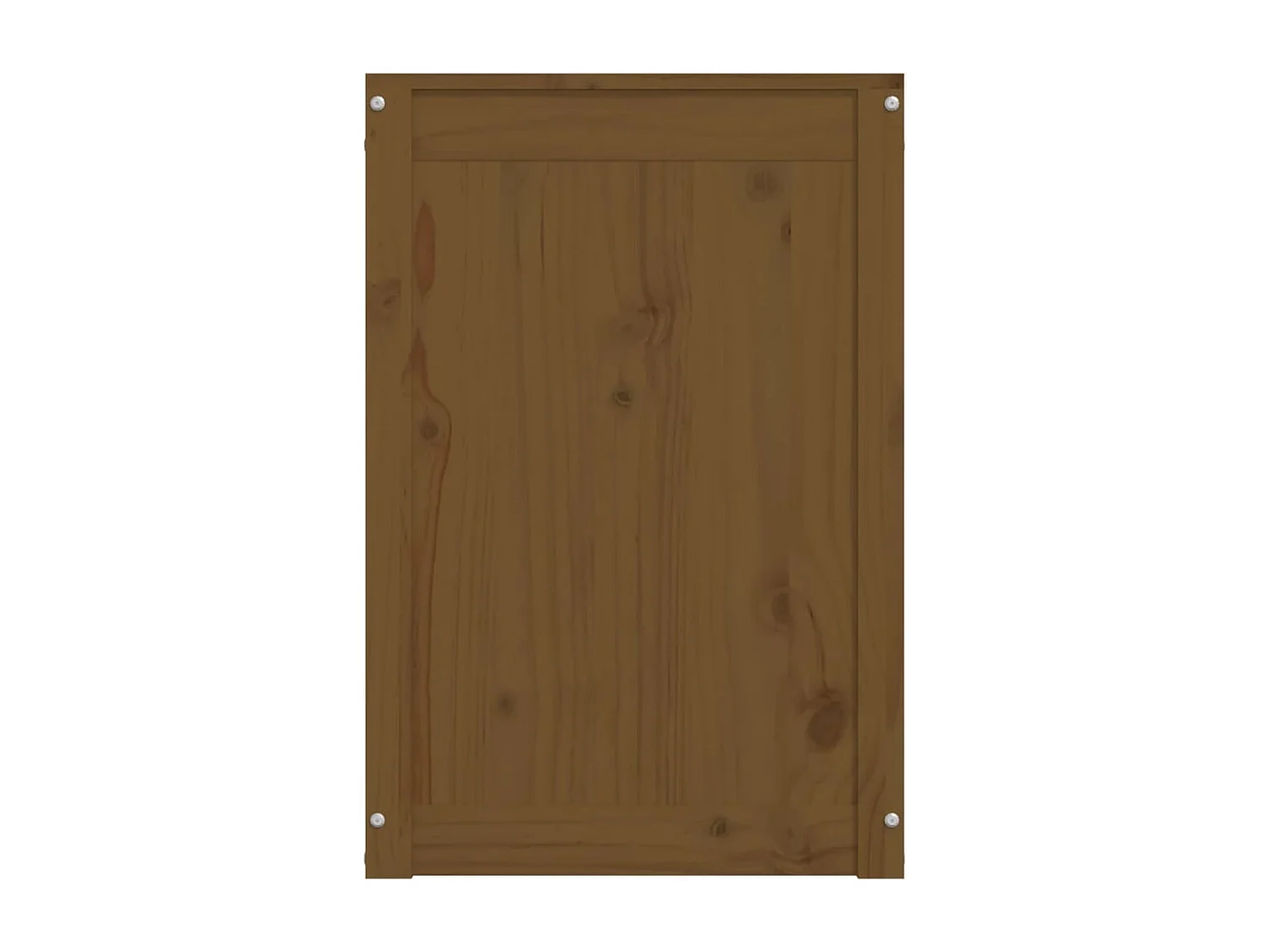 Boîte à linge Marron miel 44x44x66 cm Bois massif de pin