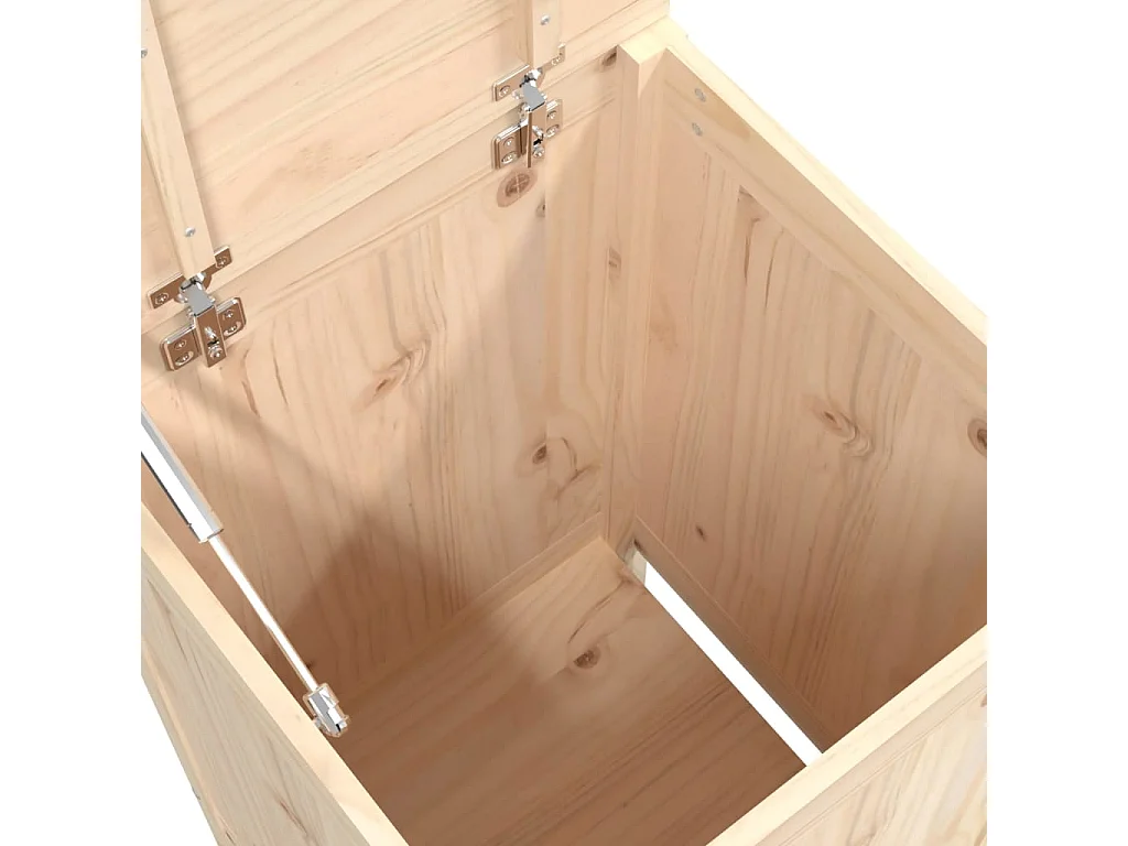 Boîte à linge 44x44x76 cm Bois massif de pin