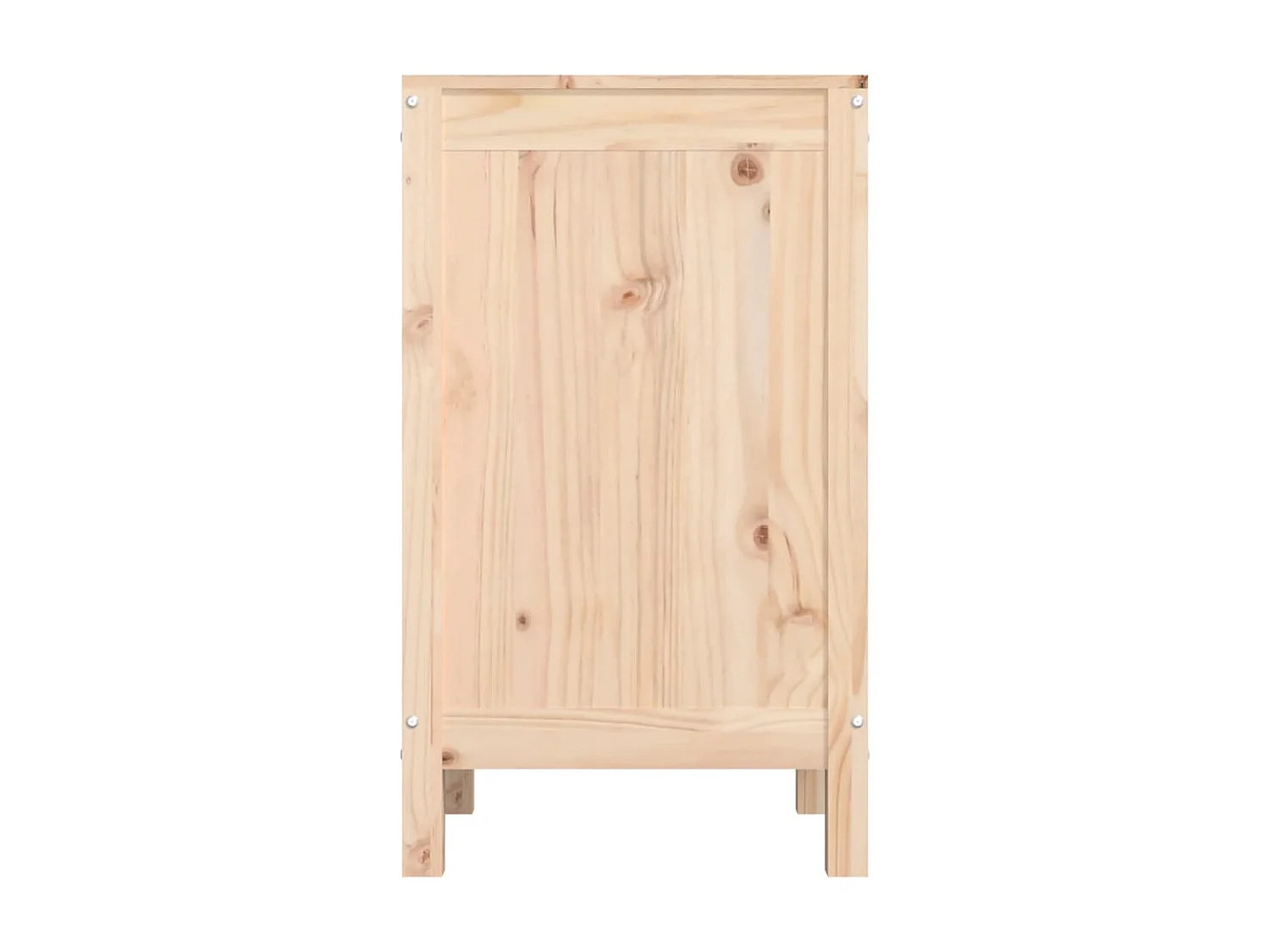Boîte à linge 44x44x76 cm Bois massif de pin