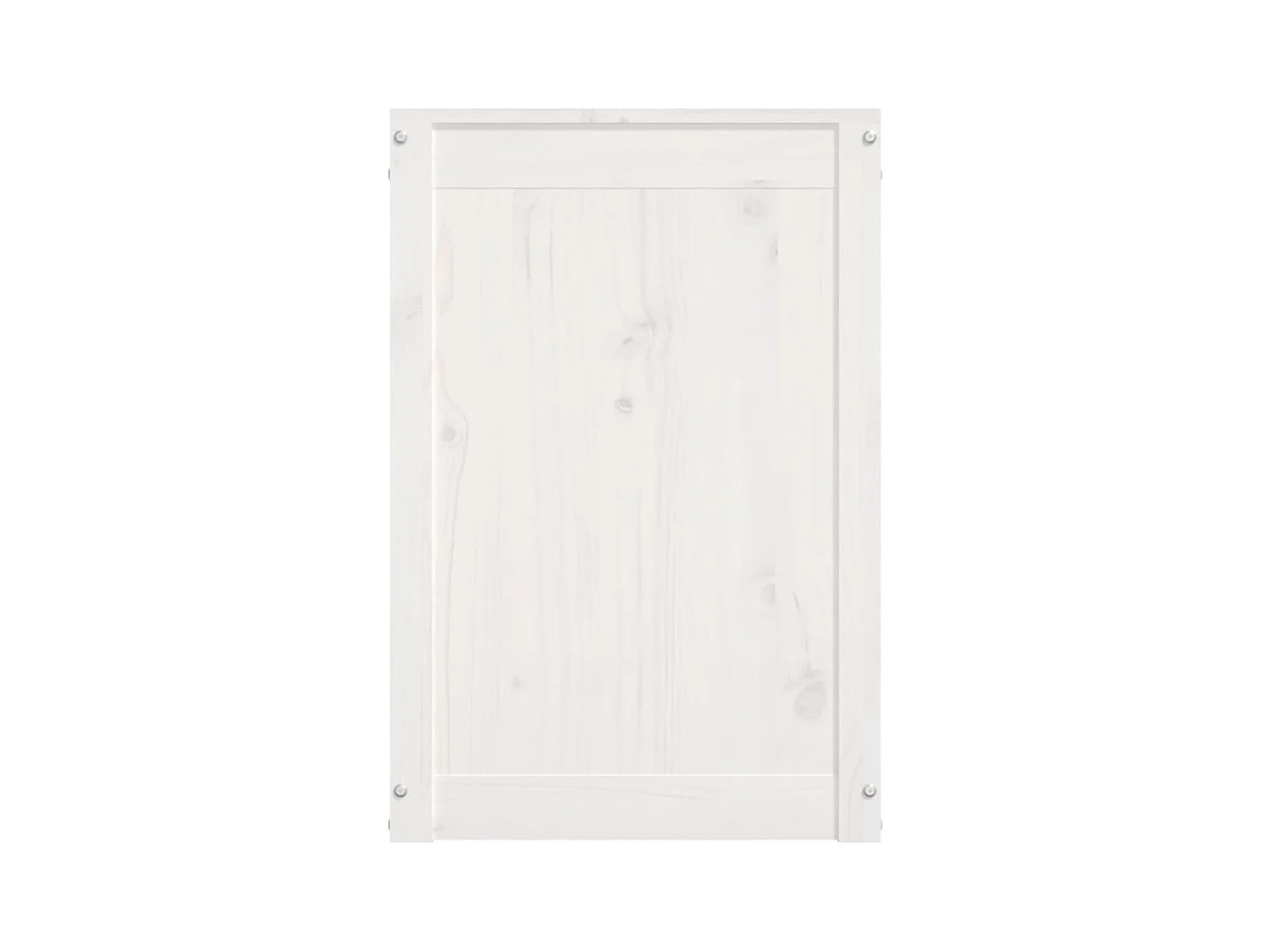 Boîte à linge Blanc 88,5x44x66 cm Bois massif de pin